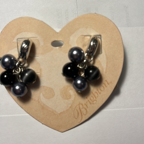 Brighton Silver/Black Mimosa Earrings and matching bracelet. - Picture 2 of 6